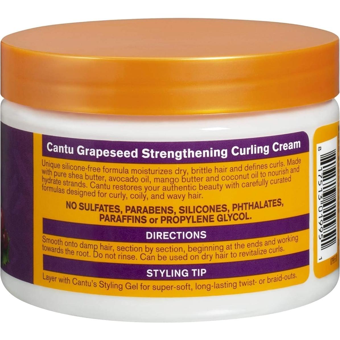 Crema para Rizos Cantu Semilla de Uva 340 g Sin Silicona