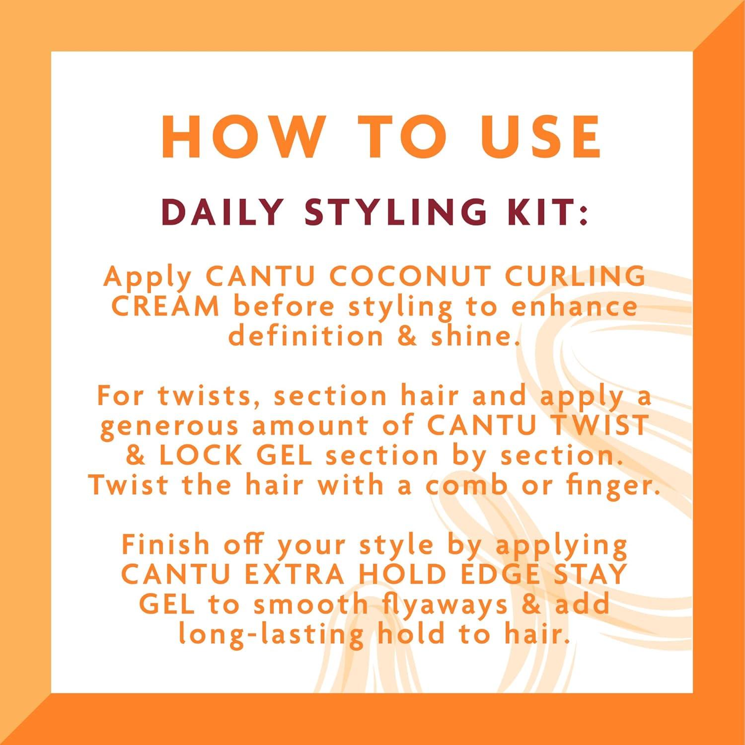 Paquete Cantu Coconut Twist - Gel y Crema para Rizos 1.04kg