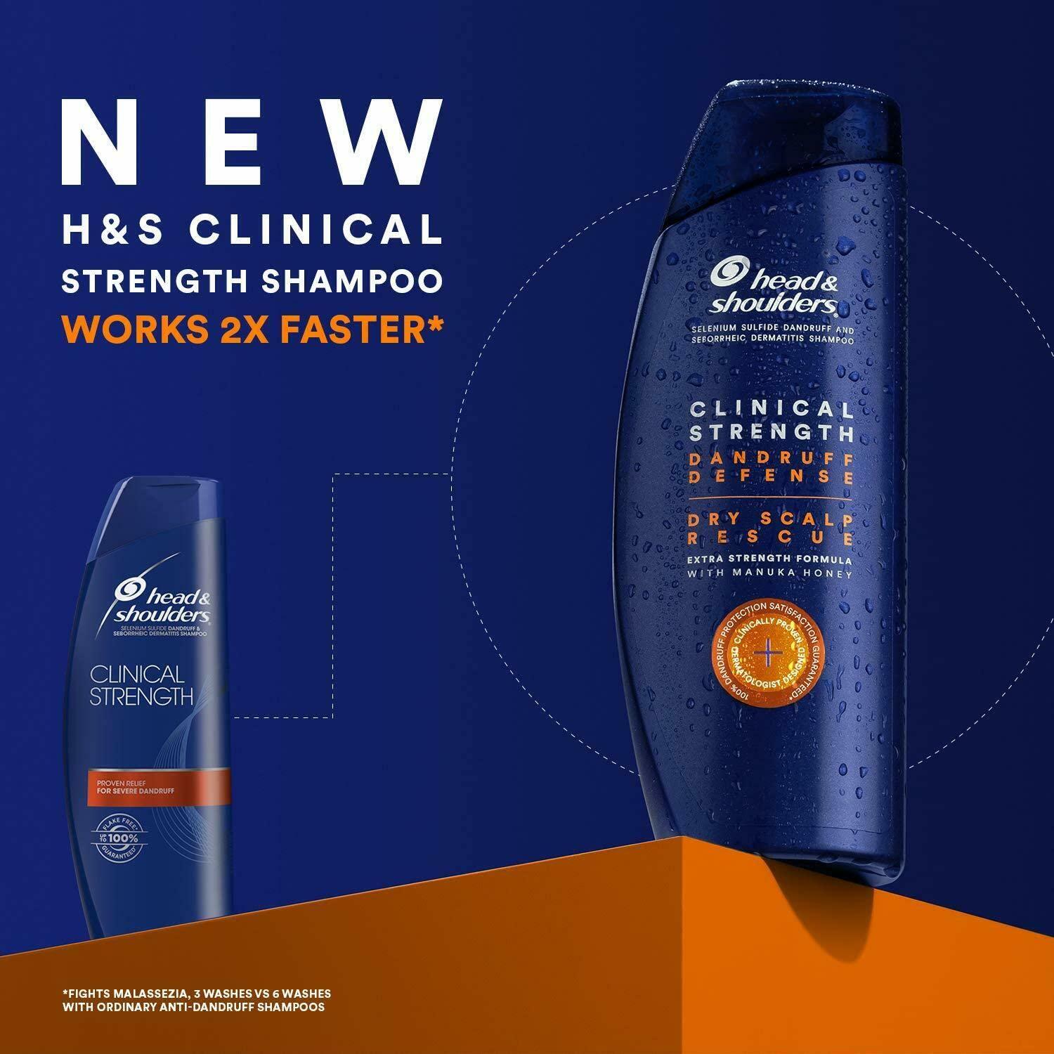 Champú Anticaspa Head & Shoulders Fuerza Clínica 3 x 420ml