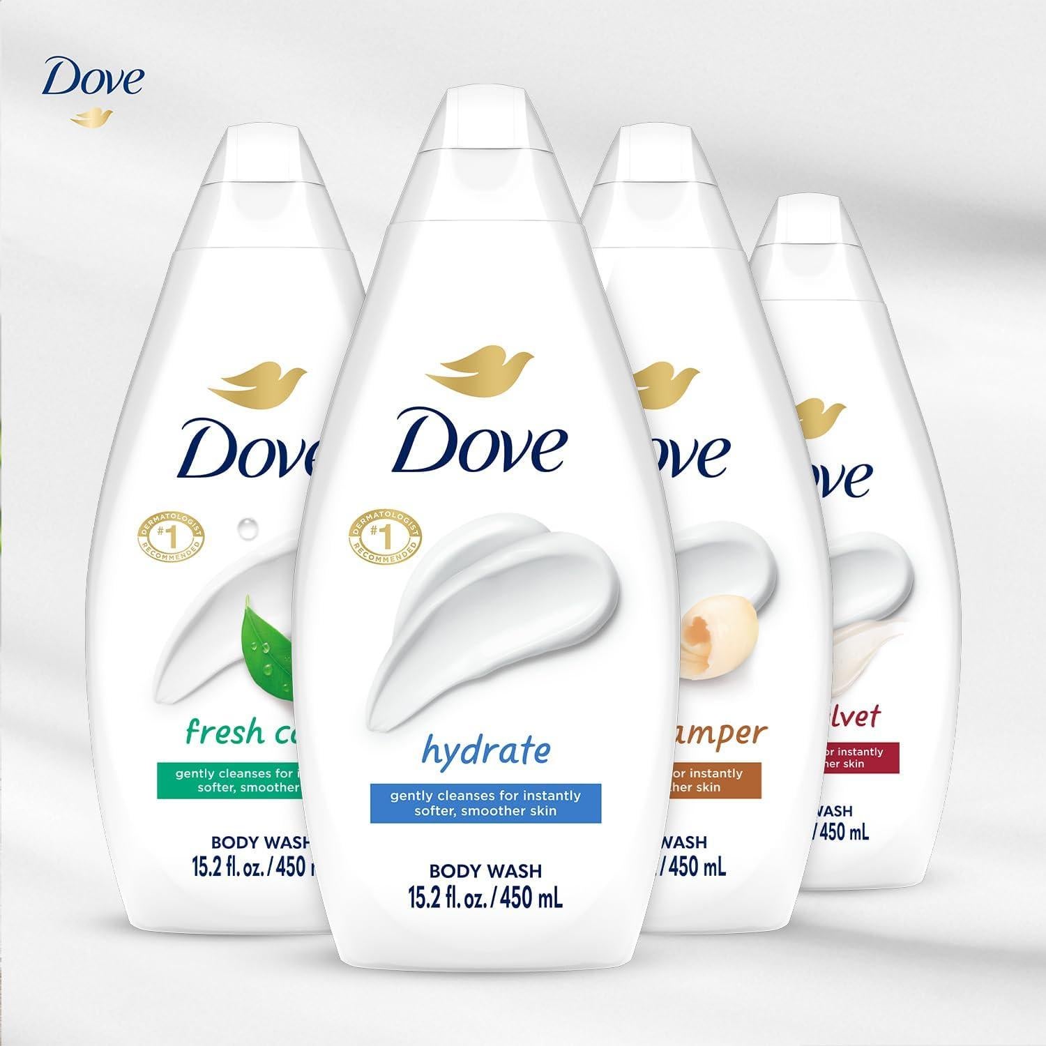 Dove Gel de Ducha Hidratante 6-Pack - 450ml Cada Uno