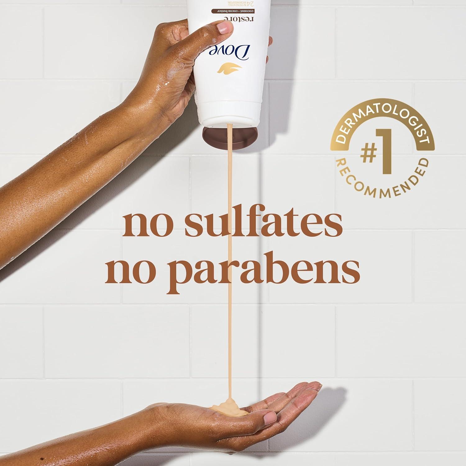 Gel de Baño Dove Restaurador Coco y Manteca de Cacao 591ml x4