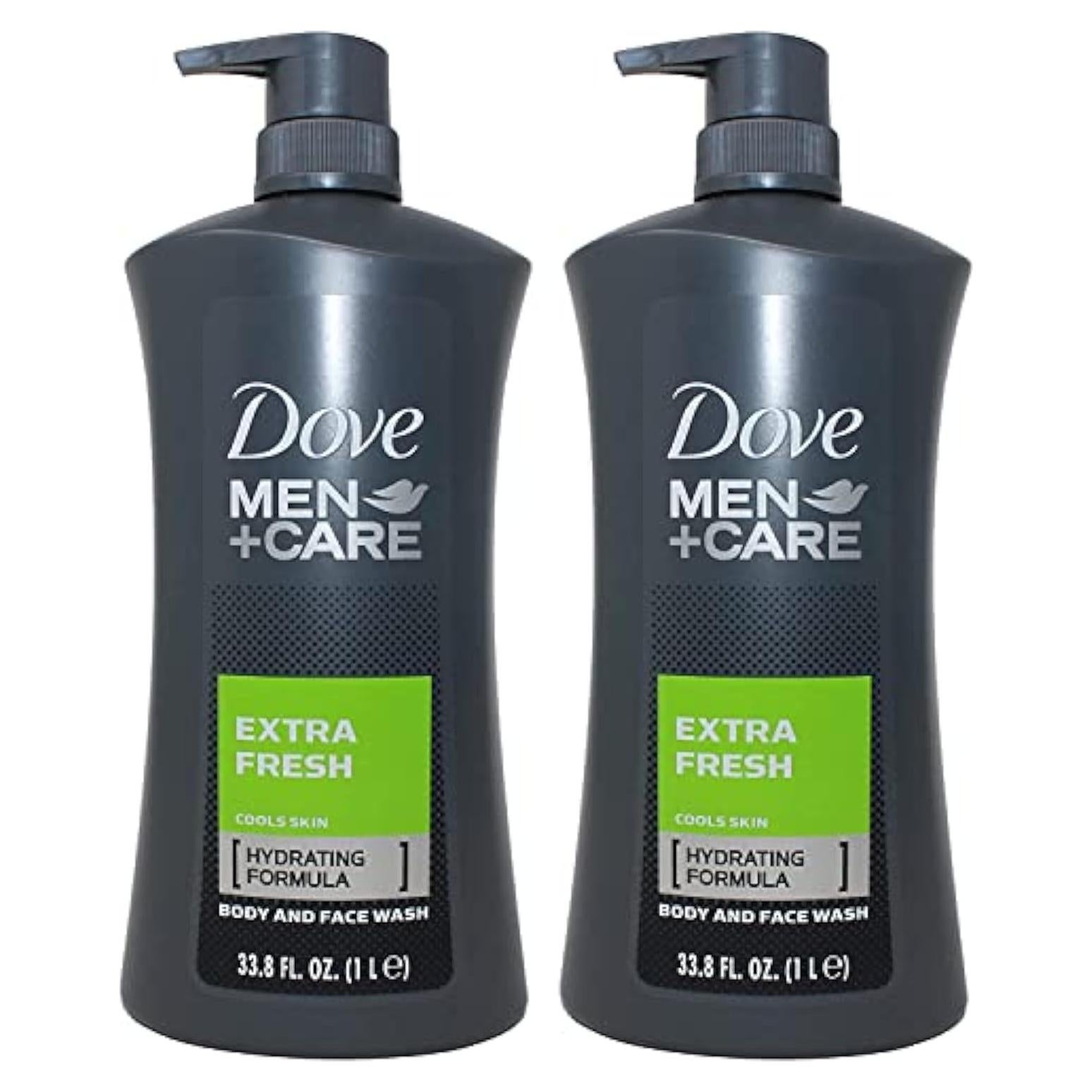 Gel de Ducha Dove Men+Care Extra Fresco 1L - Paquete de 2