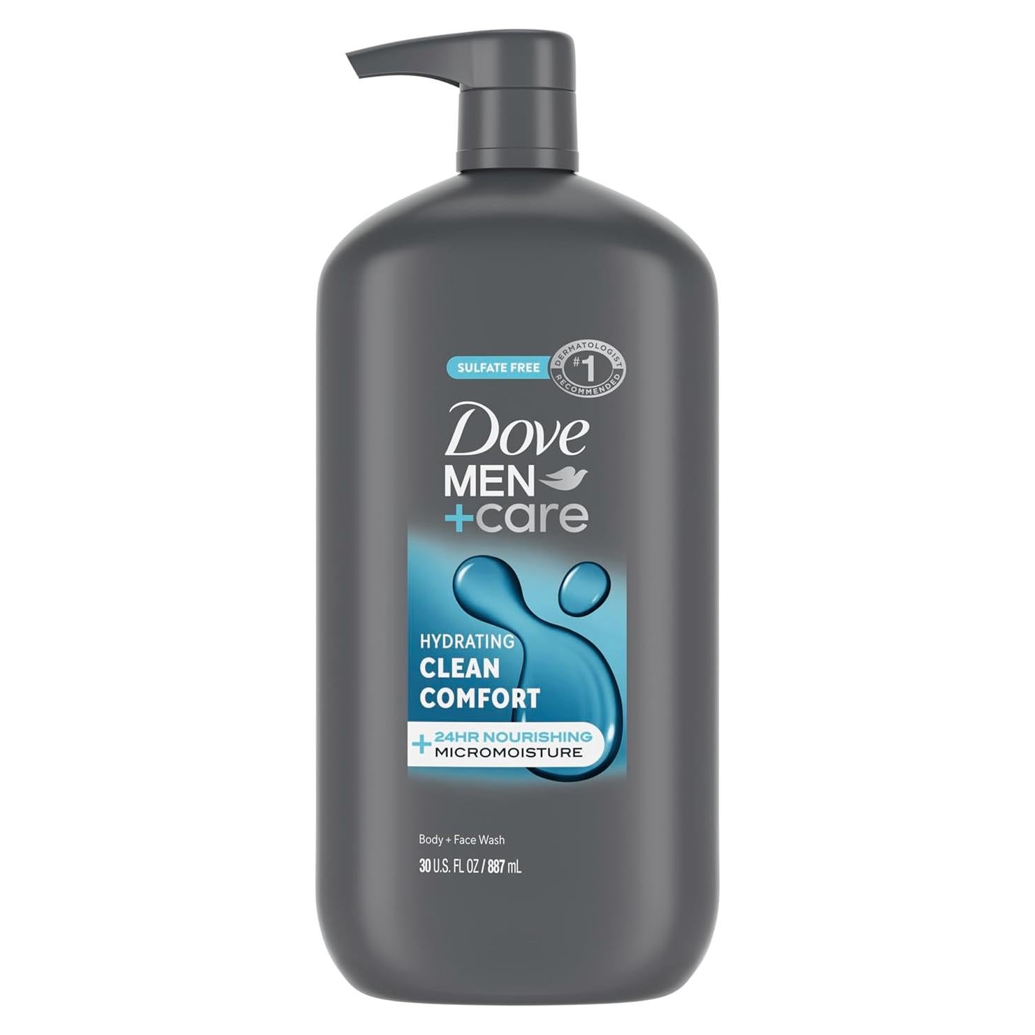 Gel de Ducha Hidratante Dove Men+Care Comfort Limpio 887 ml