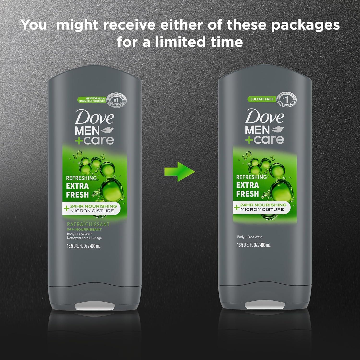 Gel de Ducha y Cara Dove Hombres+Cuidado 385g Extra Fresco