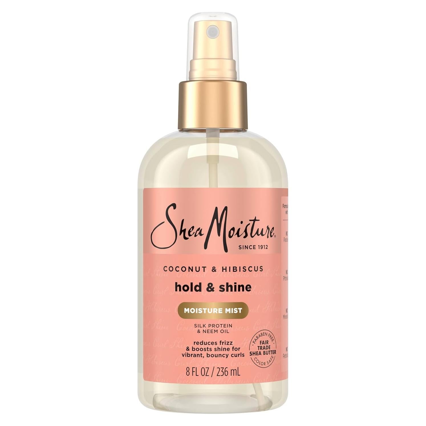 Spray Hidratante y Brillante SheaMoisture Coco e Hibisco 236 ml
