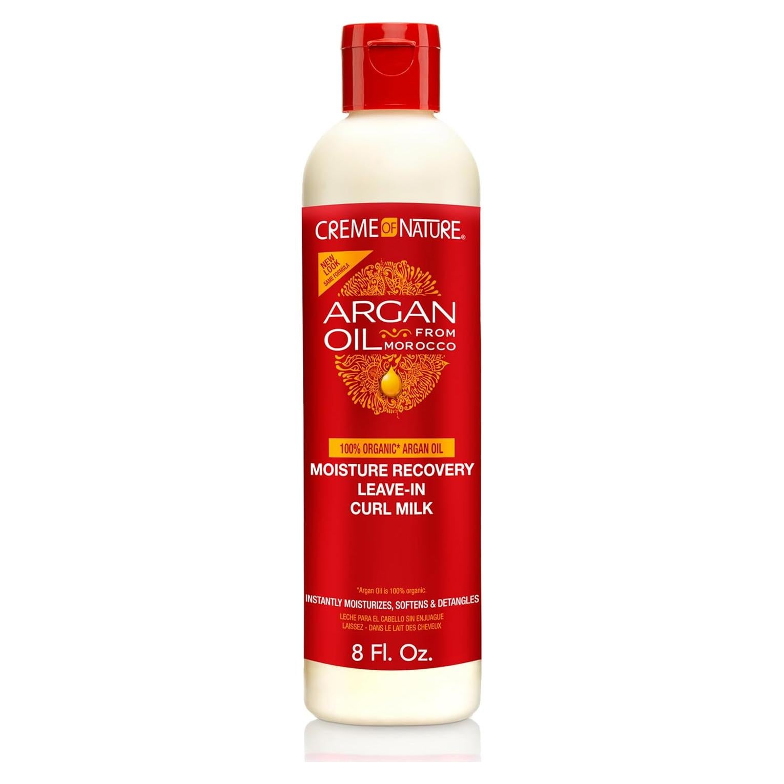 Leche para Rizos Creme of Nature con Aceite de Argán 236.6 ml