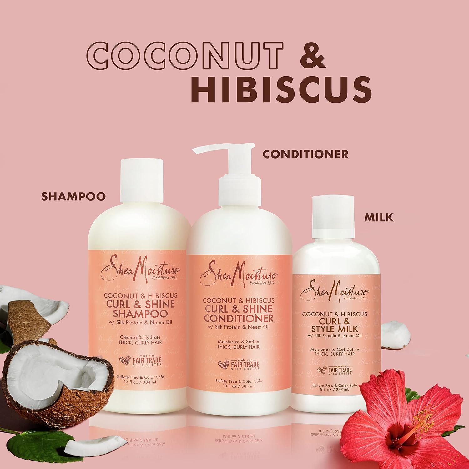 Champú y Acondicionador SheaMoisture Coco Hibisco 3 en 1