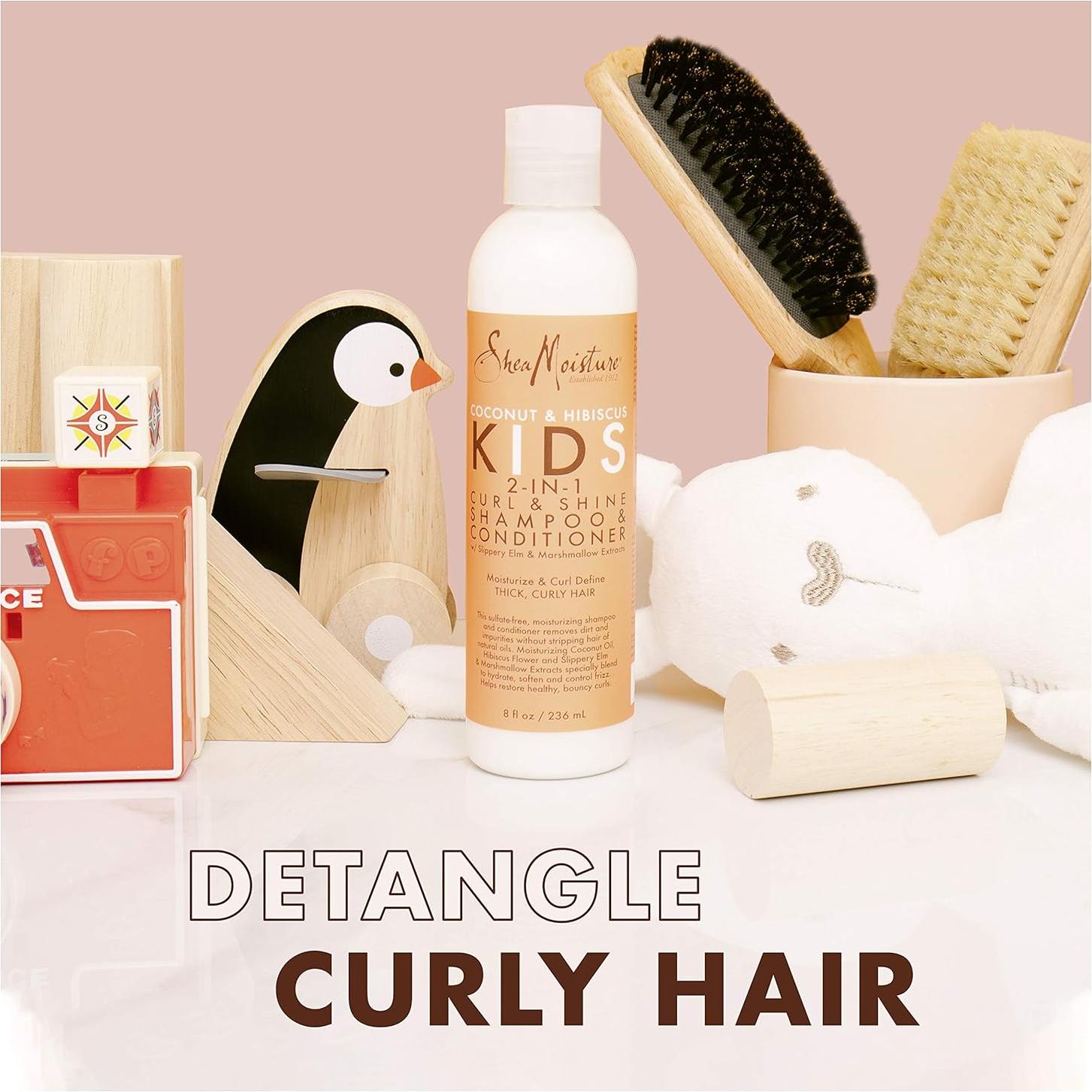 Paquete Mousse y Desenredante SheaMoisture para Rizos 212g y 227g