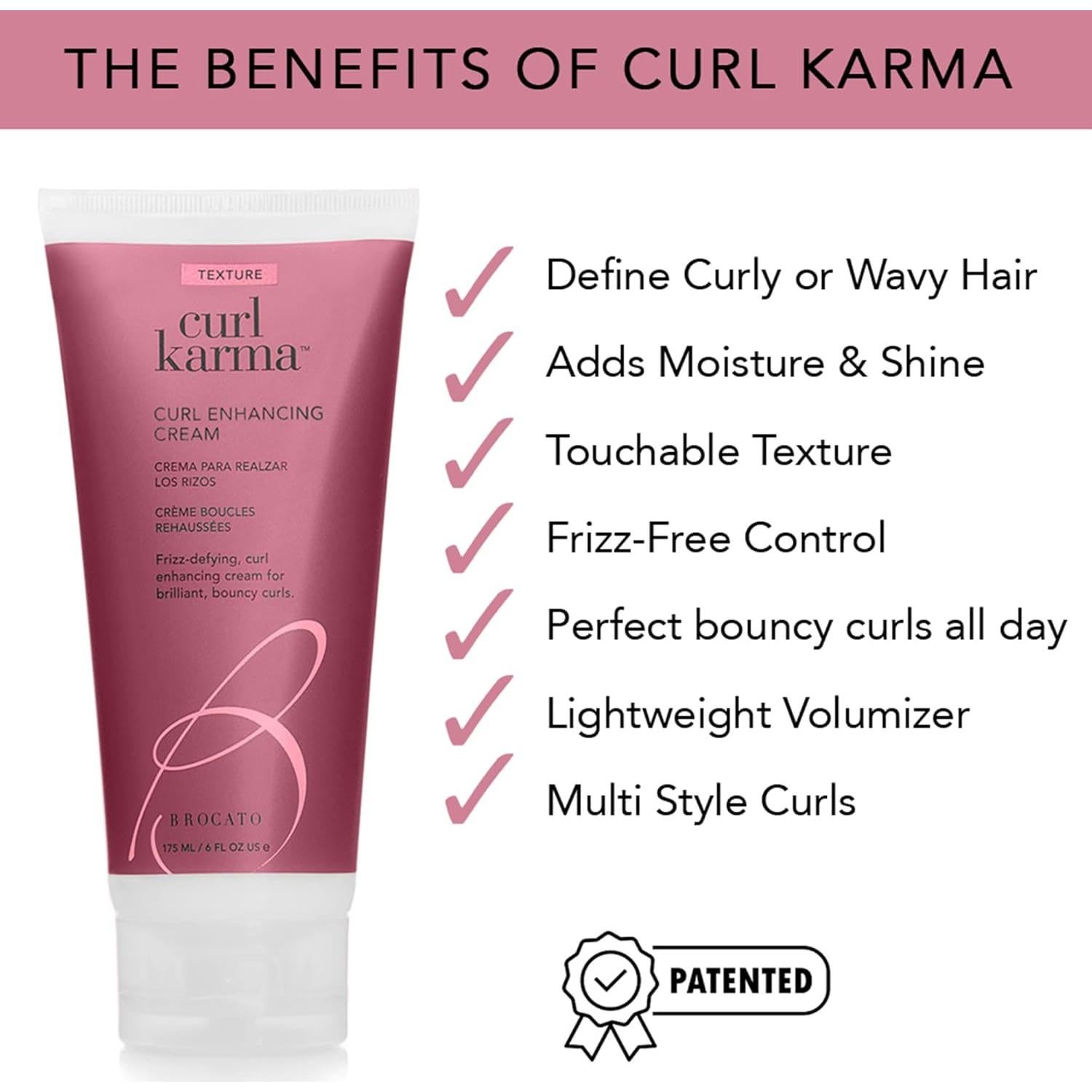 Crema Definidora de Rizos Brocato Curl Karma 177 ml - Hidratante