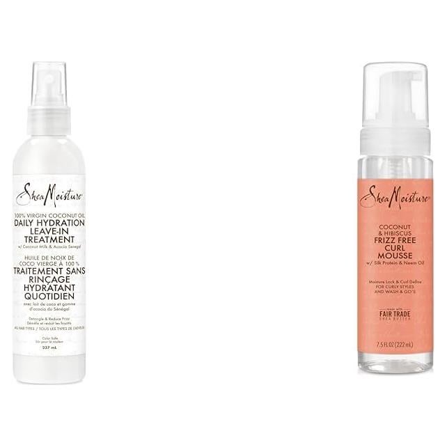 Acondicionador Sin Enjuague SheaMoisture 226.8 g + Mousse Rizos 212 g