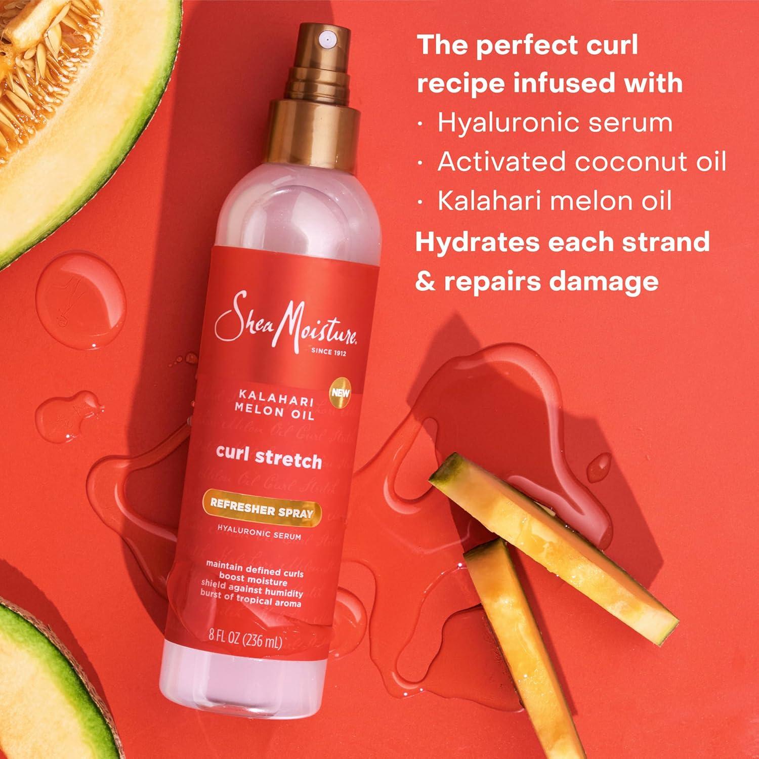 SheaMoisture Spray Refrescante Rizos 8 Oz Aceite Melón Kalahari