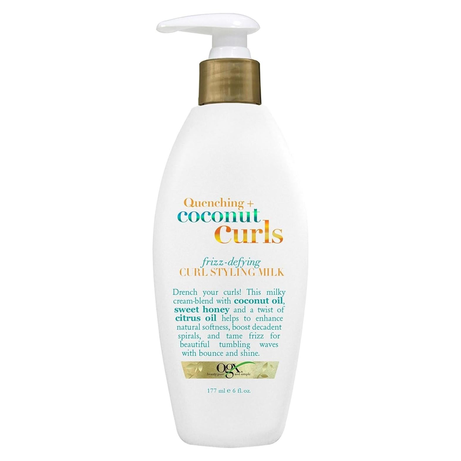 OGX Hidratante Rizos de Coco 177 ml - Tratamiento Sin Enjuague