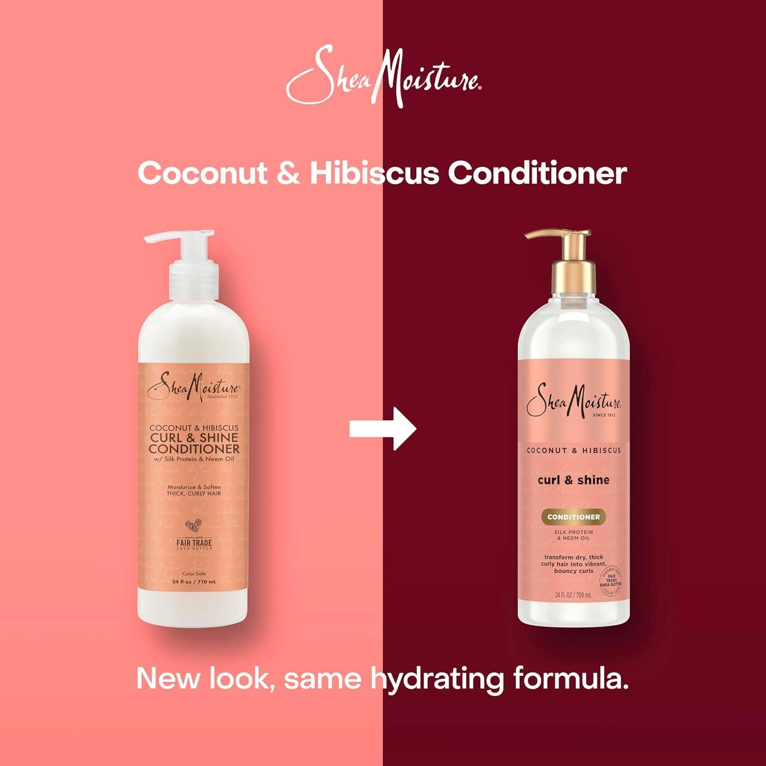 Acondicionador Curl & Shine Shea Moisture Coco & Hibisco 680 g