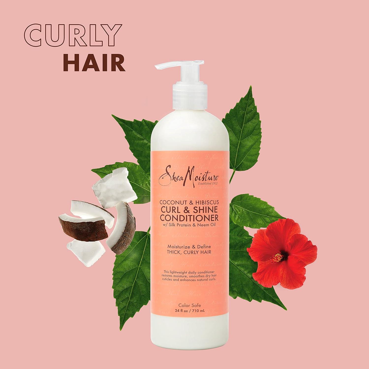 Acondicionador Curl & Shine Shea Moisture Coco & Hibisco 680 g