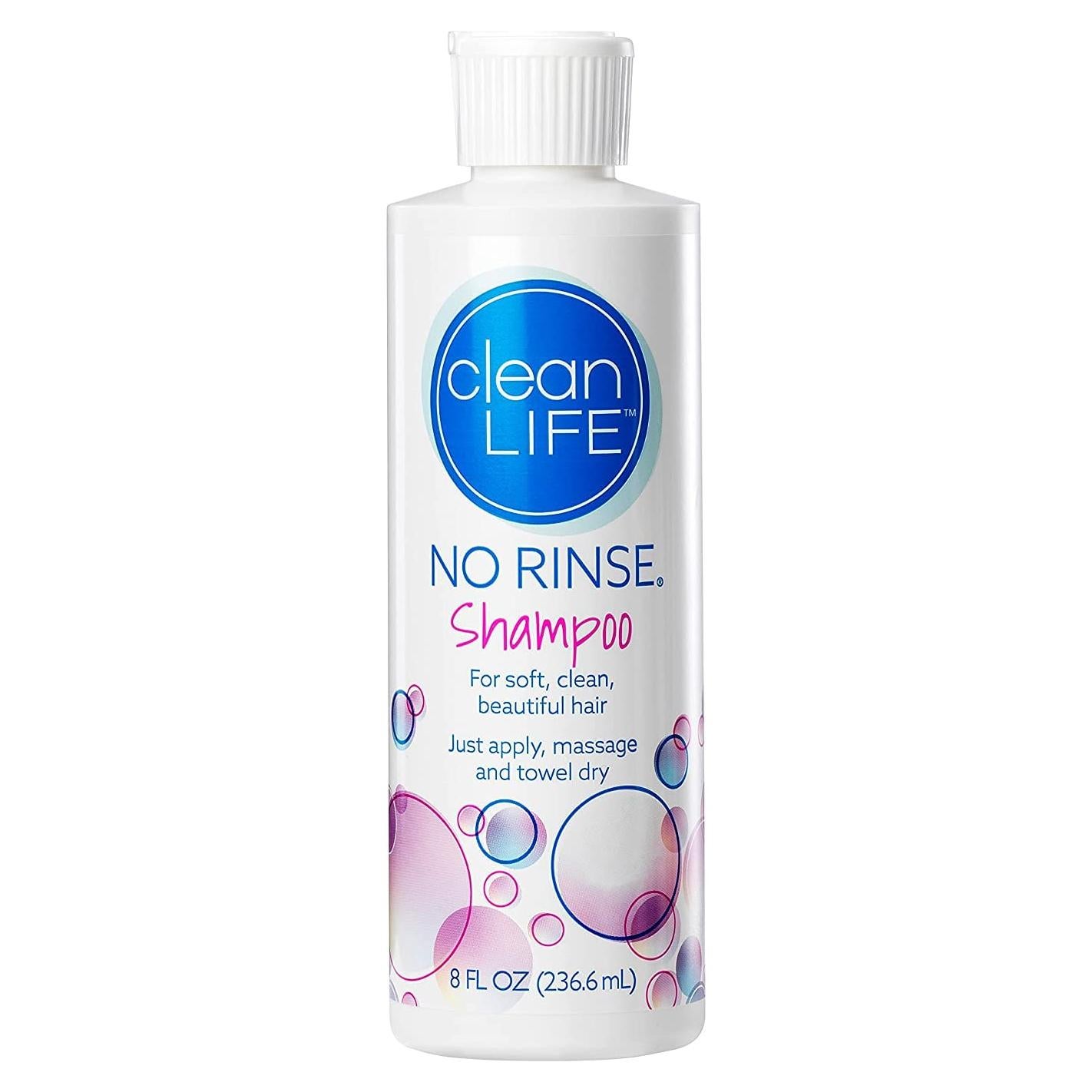 Champú Sin Enjuague CleanLife 236 ml - Limpieza Rápida y Fresca