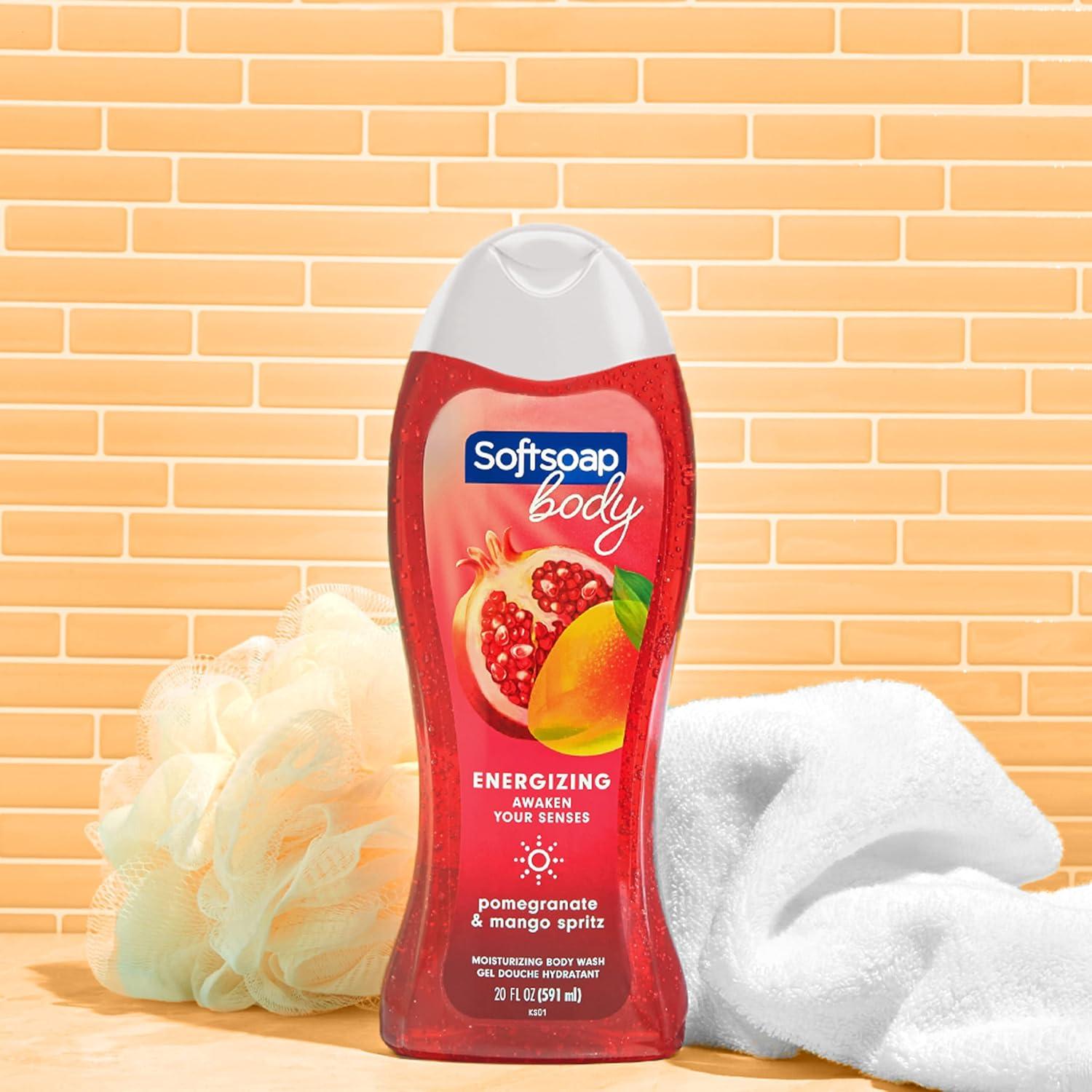 Jabón de Cuerpo Softsoap Granada y Mango 591 ml - Paquete de 4