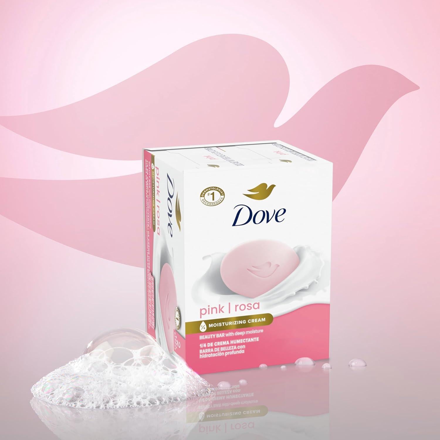 Jabón de Belleza Dove Rosa 106.3 g - Hidratante y Suave