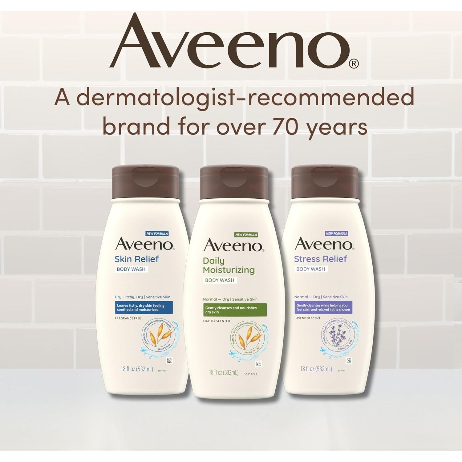 Gel de Ducha Hidratante Aveeno 1064 ml Piel Sensible Avena