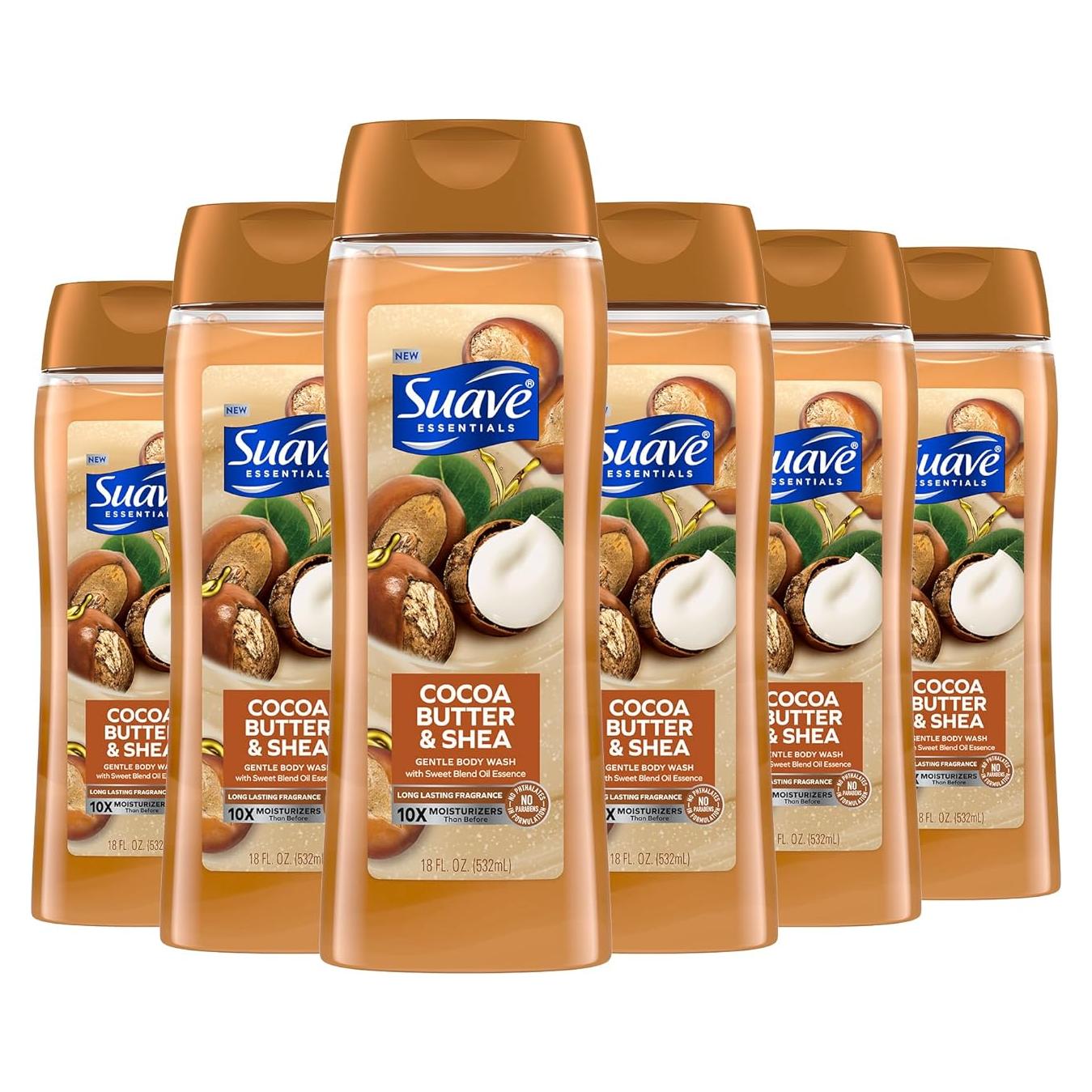 Gel de Ducha Hidratante Suave Essentials 510g Manteca de Cacao