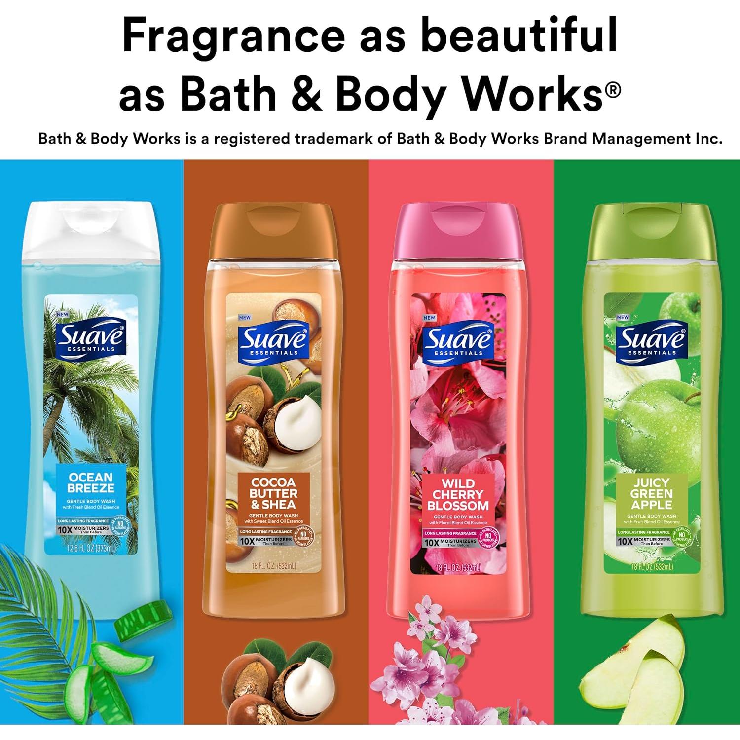 Gel de Ducha Hidratante Suave Essentials 510g Manteca de Cacao