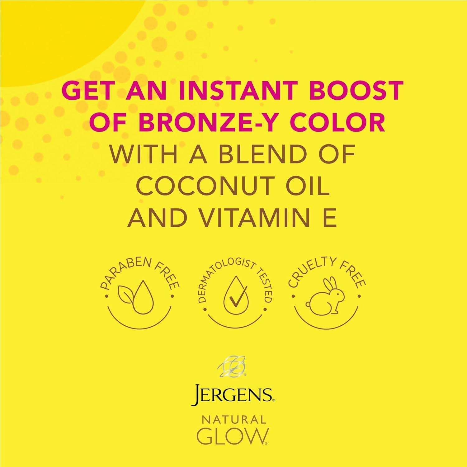 Jergens Bronceado Natural Glow 170 g - Hidratante y Bronceador