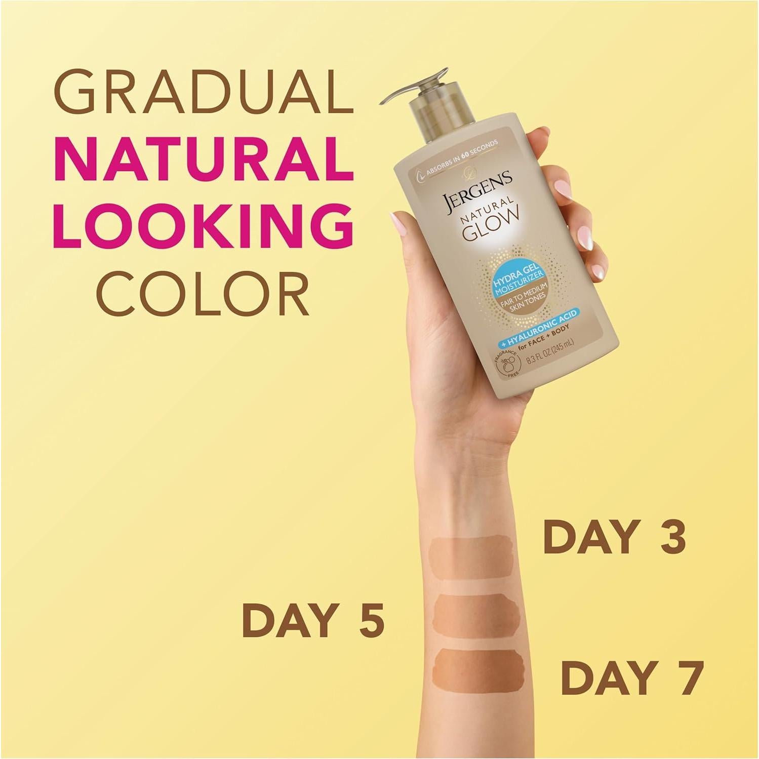 Gel Autobronceador Hidratante Jergens Glow 245 ml