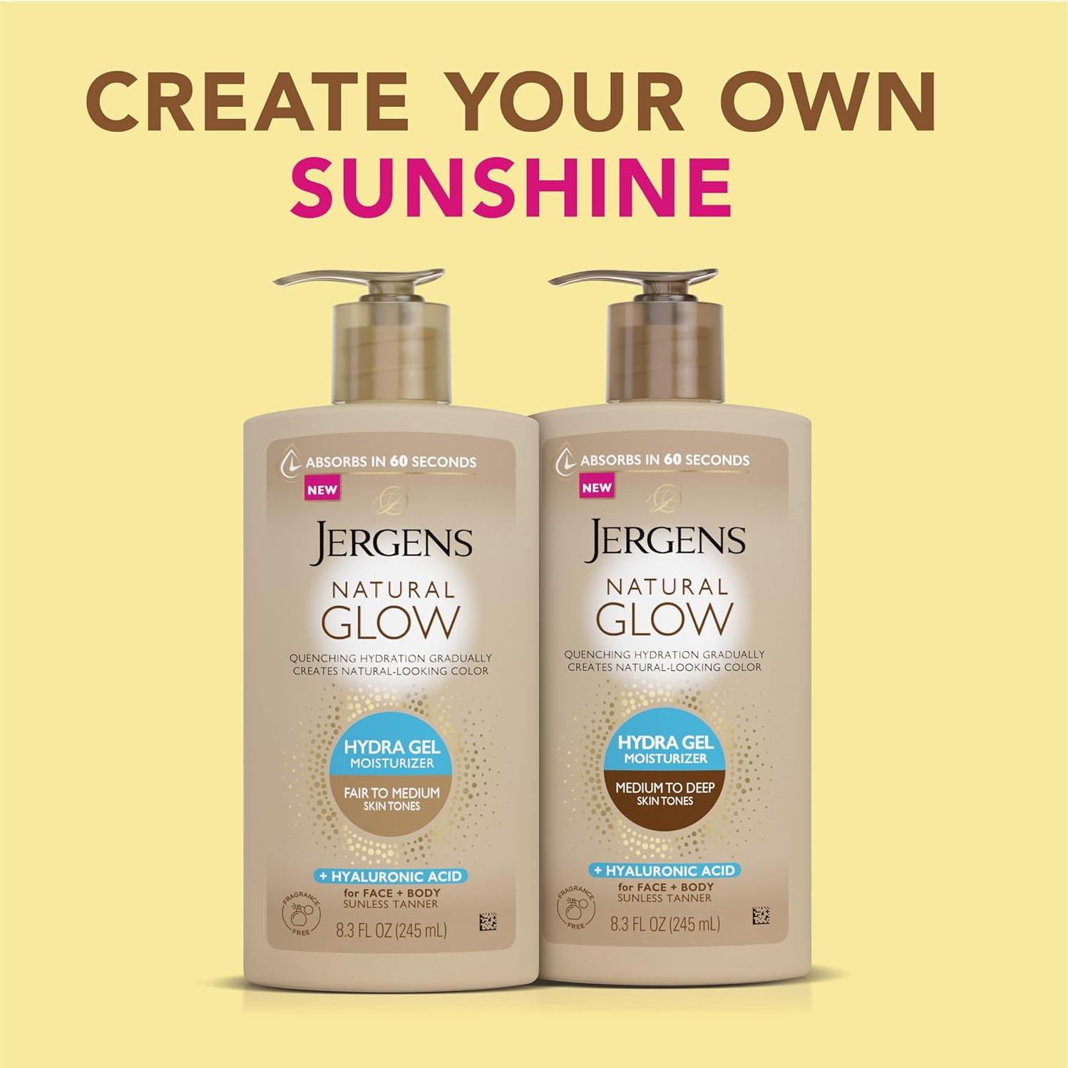 Gel Autobronceador Hidratante Jergens Glow 245 ml