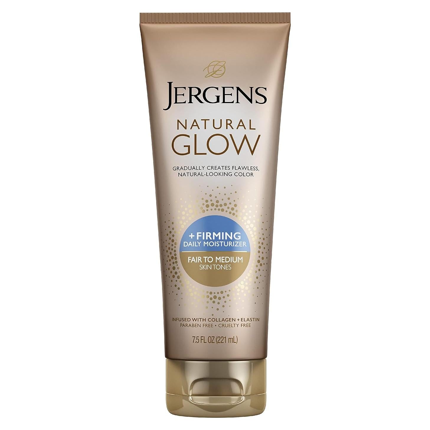 Loción Corporal Jergens Natural Glow +FIRMING 221ml Piel Clara