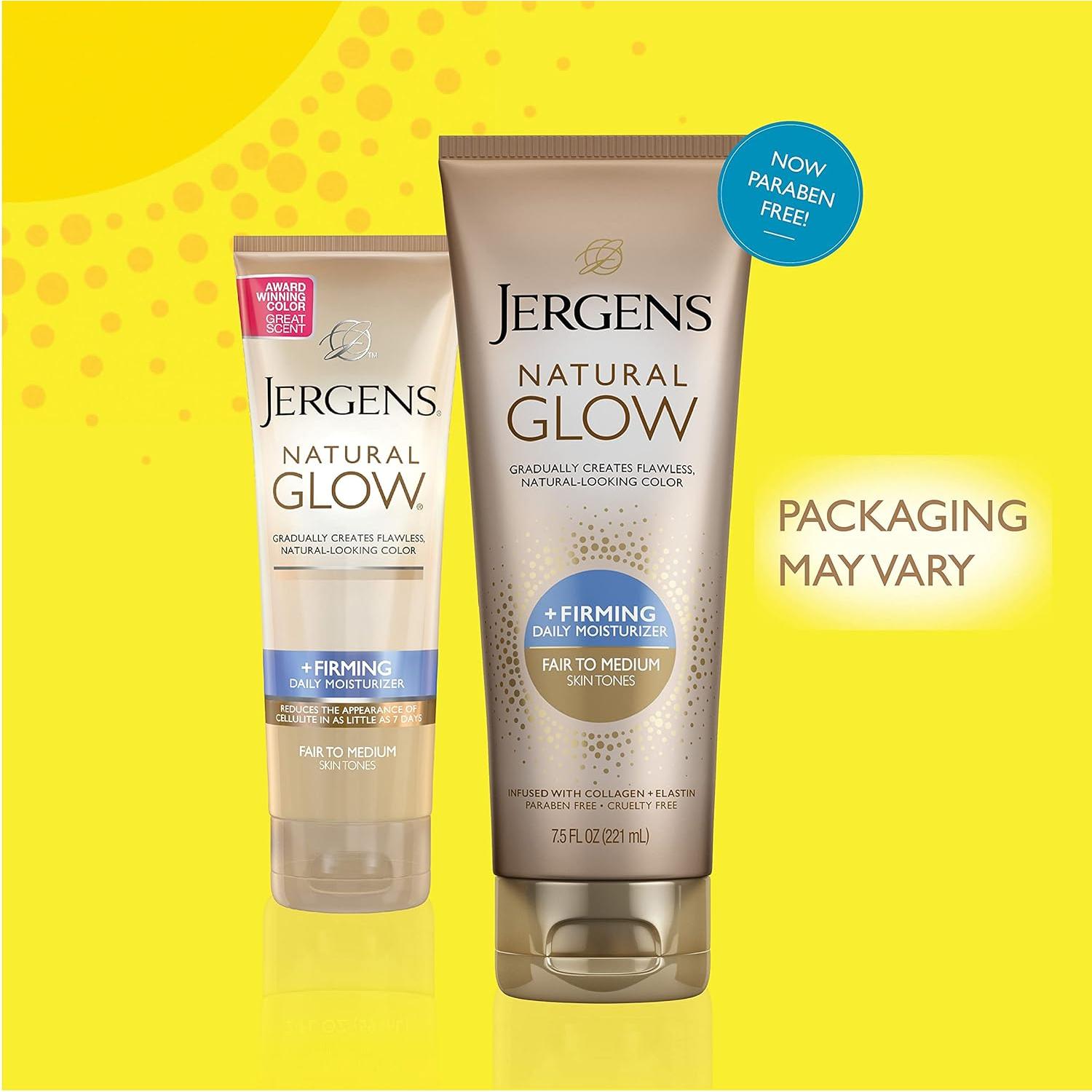 Loción Corporal Jergens Natural Glow +FIRMING 221ml Piel Clara