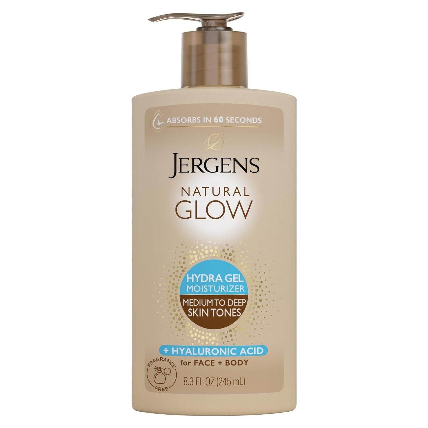 Hidratante en Gel Jergens Natural Glow 240ml - Bronceador Sin Fragancia
