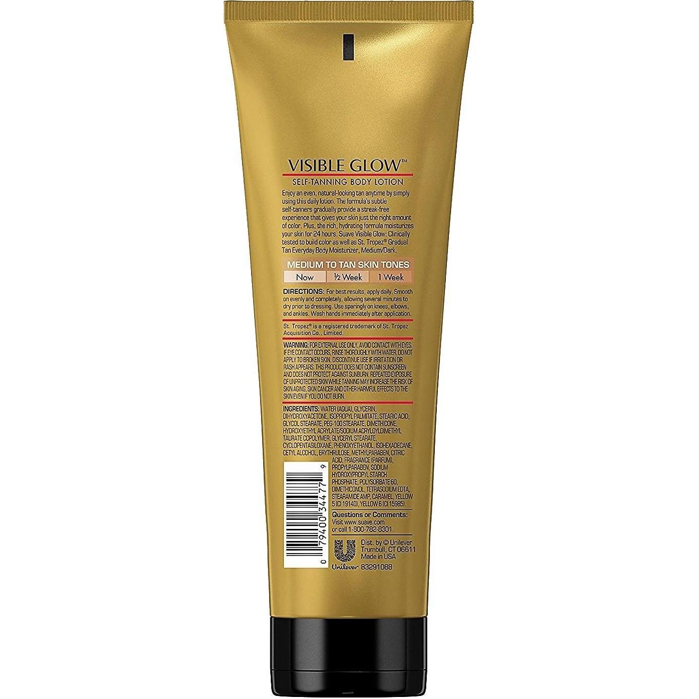 Loción Bronceadora Autobrillante Suave Visible Glow 3 Pzas