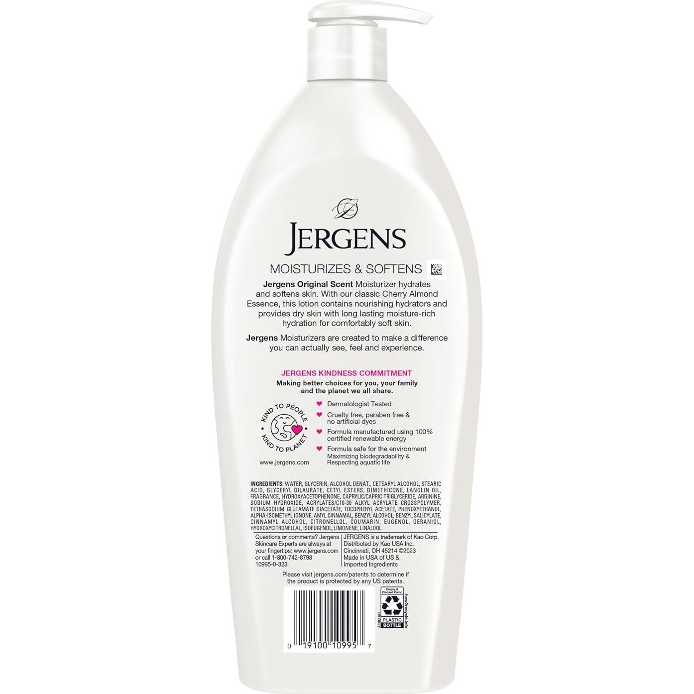 Loción Hidratante Jergens Original Scent 2 Paquetes 32 Oz