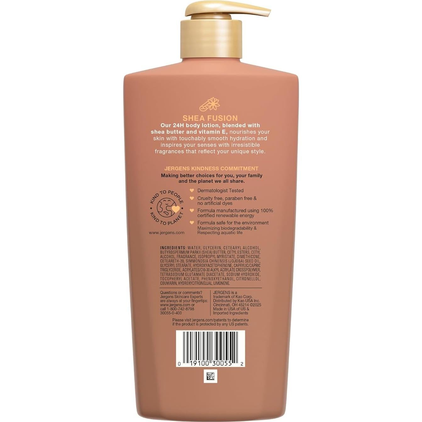 Loción Corporal Jergens Shea Fusions Ámbar Cálido 414 ml