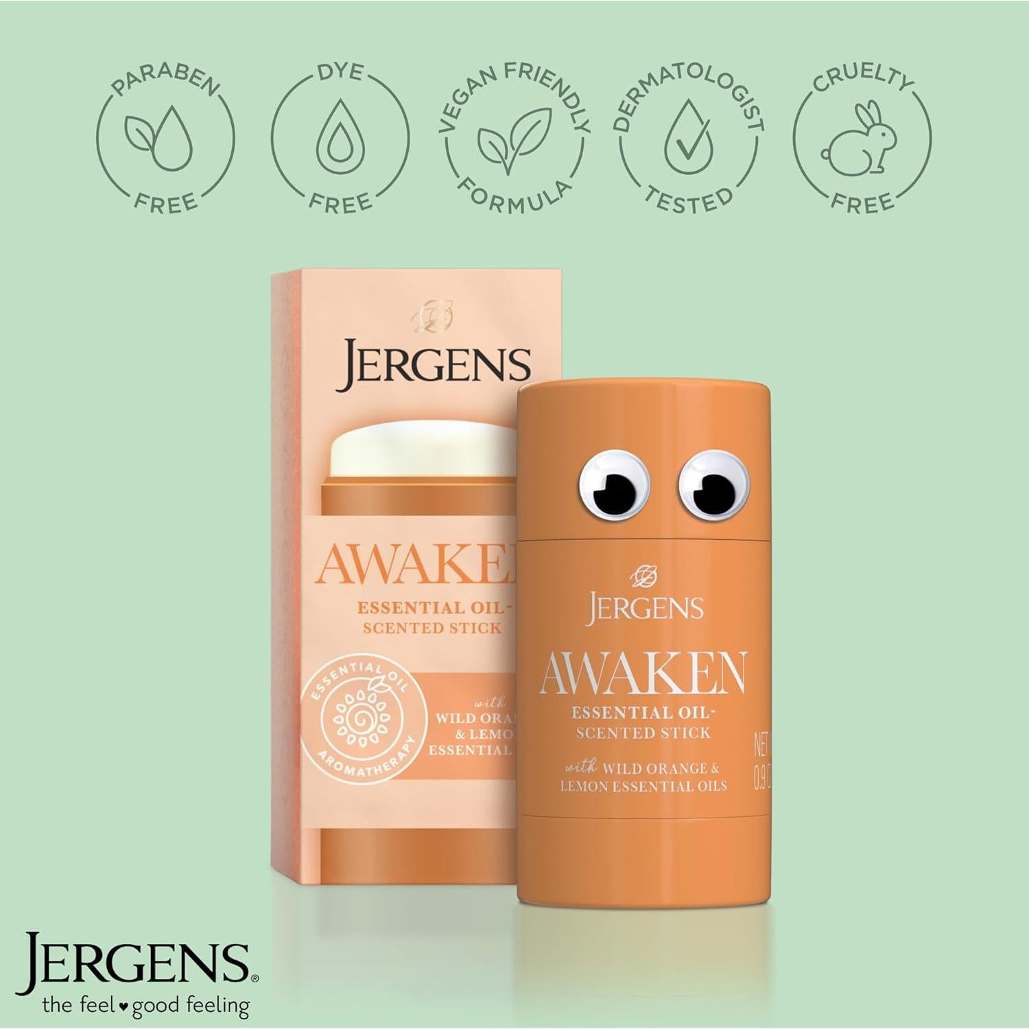 Stick Aromaterapia Jergens Awaken 25.5g Naranja y Limón