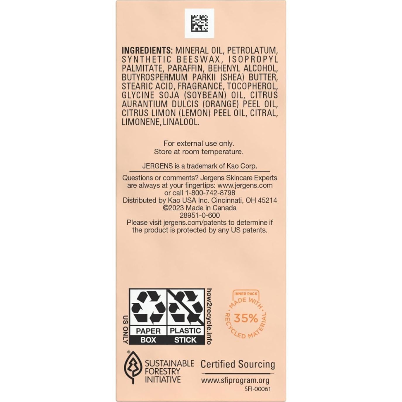 Stick Aromaterapia Jergens Awaken 25.5g Naranja y Limón