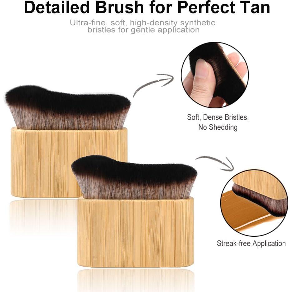 Juego de Mitones Autobronceadores 3 en 1 G GAIYAH - Guante, Brocha y Aplicador