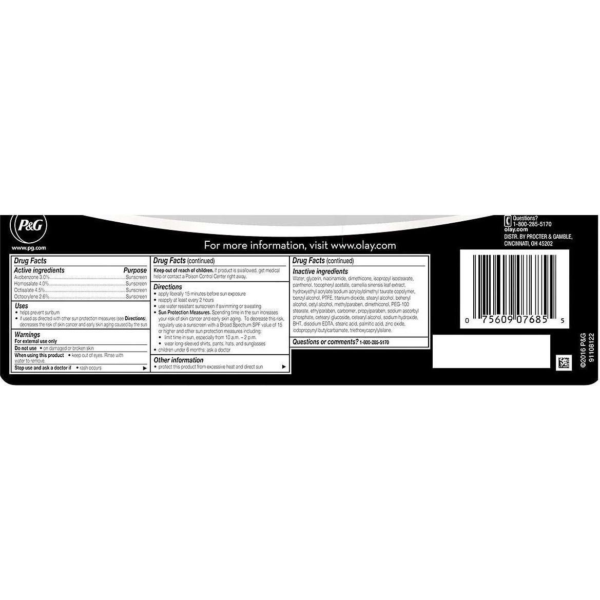 Hidratante Olay Efectos Totales SPF 15 Sin Fragancia 249g