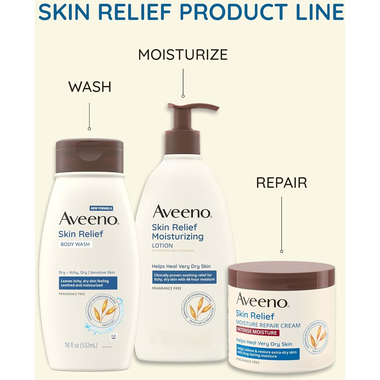 Gel de Ducha Aveeno Sin Fragancia 532 ml para Piel Sensible