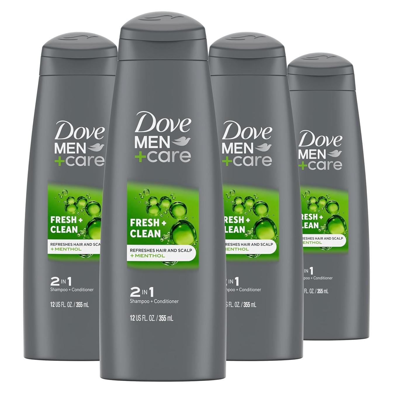 Champú y Acondicionador 2-en-1 Dove Hombres 340 ml Fortificante