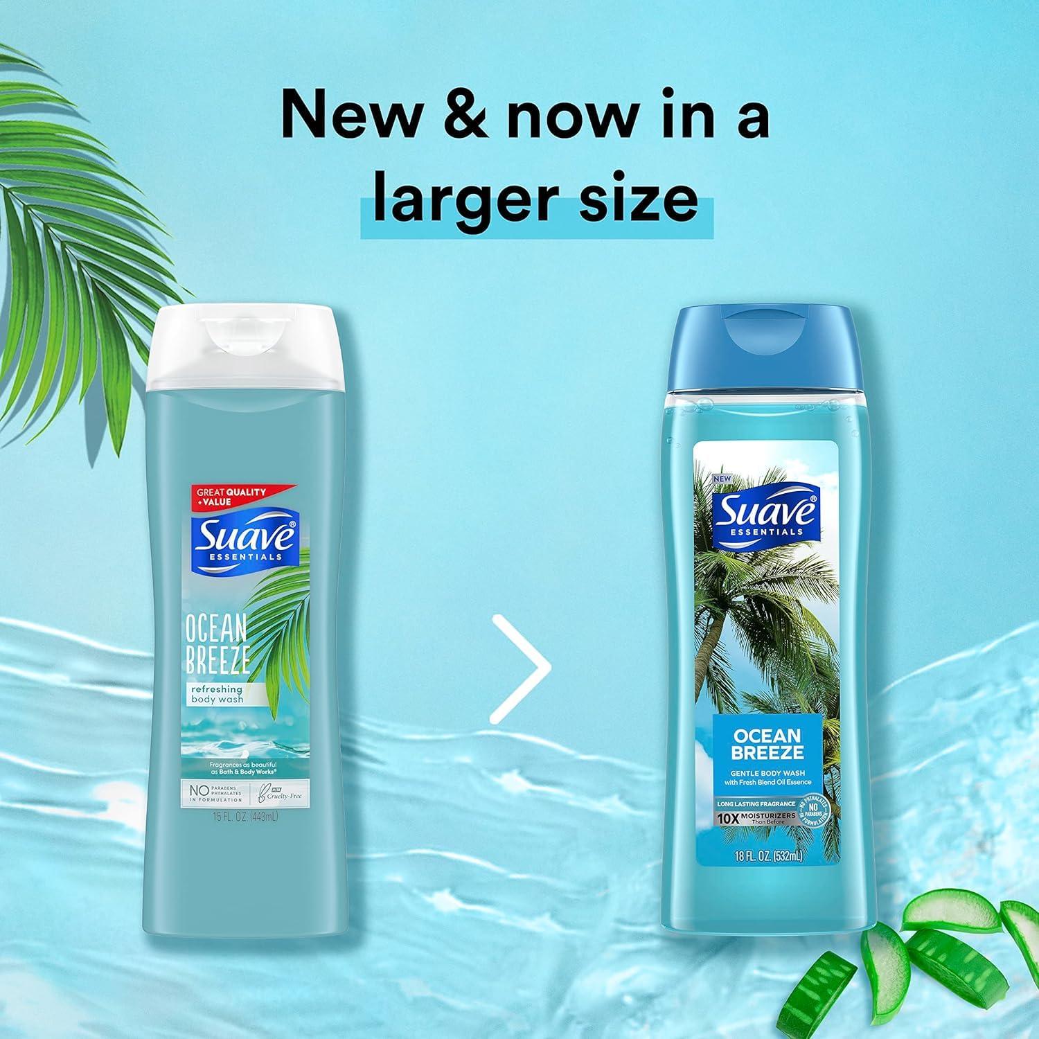 Gel de Ducha Hidratante Suave 510g Brisa Oceánica Paquete 6