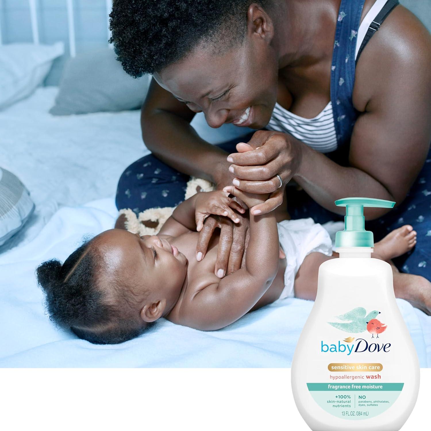 Jabón para Bebés Baby Dove Hipoalergénico 368.5 g Sin Fragancia