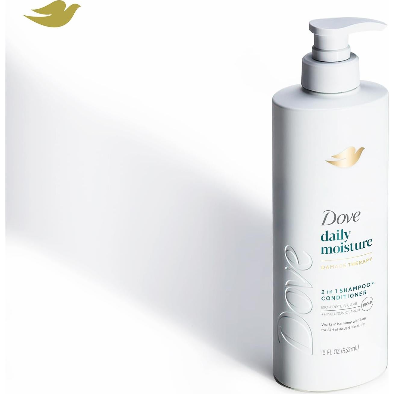 Dove Champú y Acondicionador 2 en 1 510g + Gel de Ducha 567g