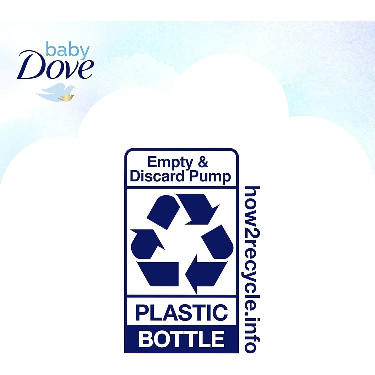 Jabón Hipoalergénico Baby Dove 20 oz Hidratación Rica Bebés