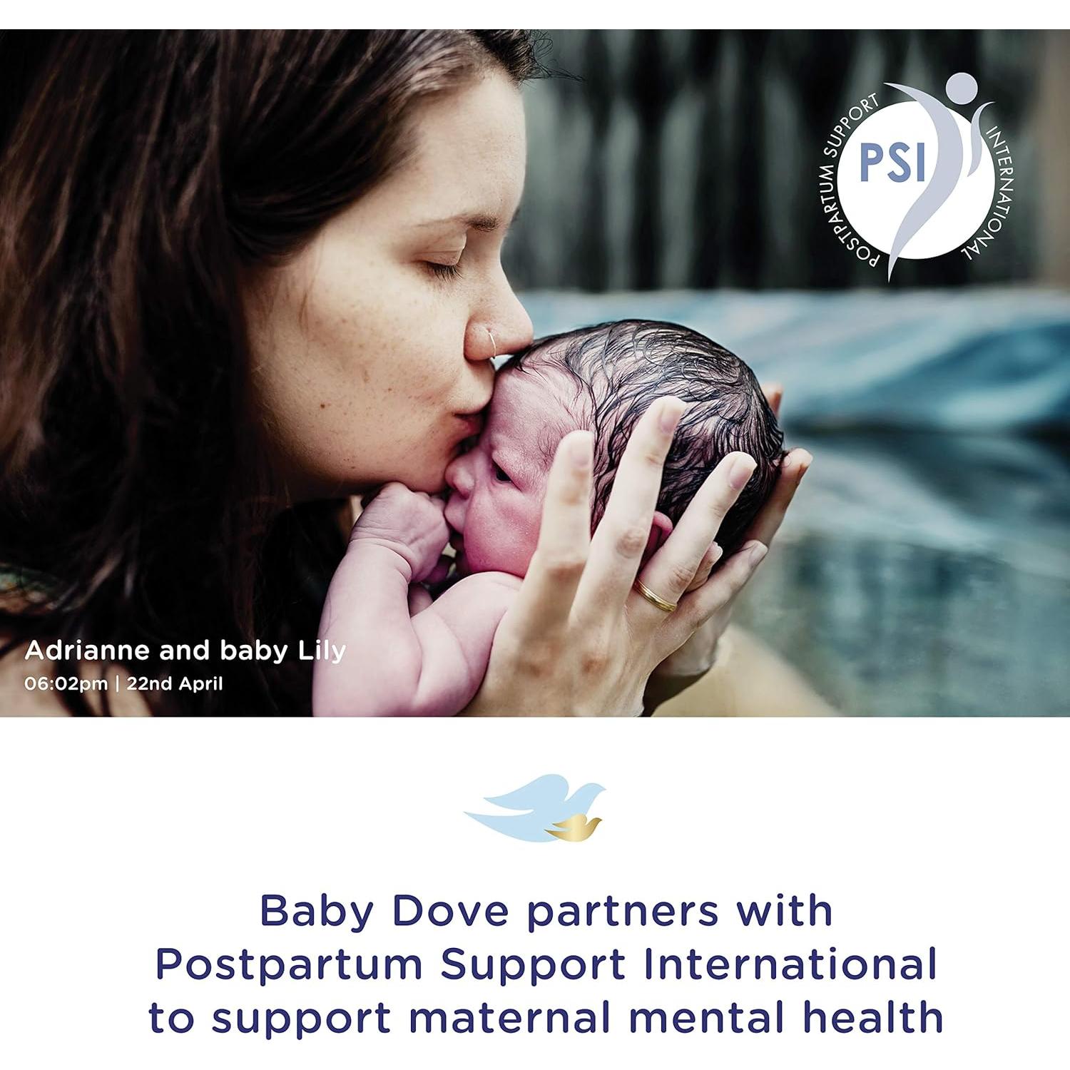 Jabón Hipoalergénico Baby Dove 20 oz Hidratación Rica Bebés