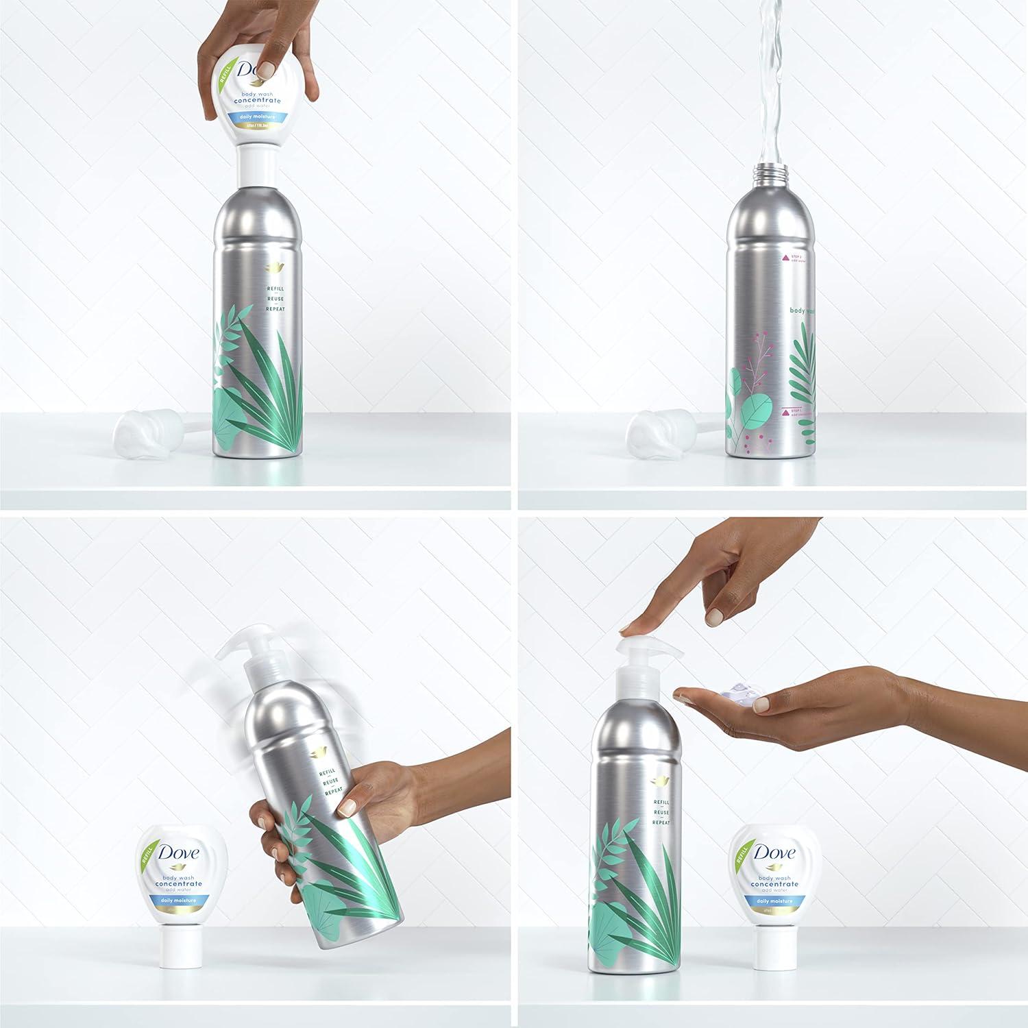 Dove Gel de Baño Concentrado Hidratación Diaria 4x118.3ml