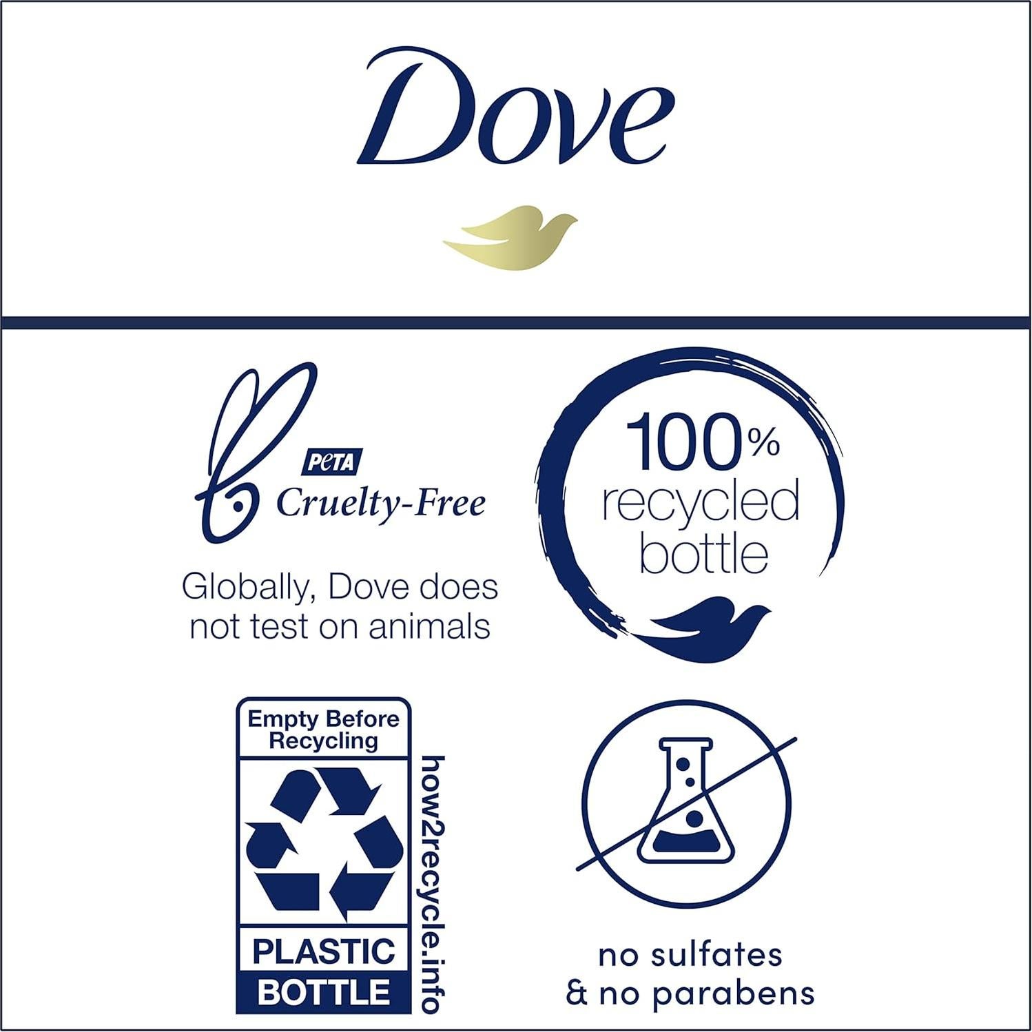 Dove Gel de Baño Concentrado Hidratación Diaria 4x118.3ml