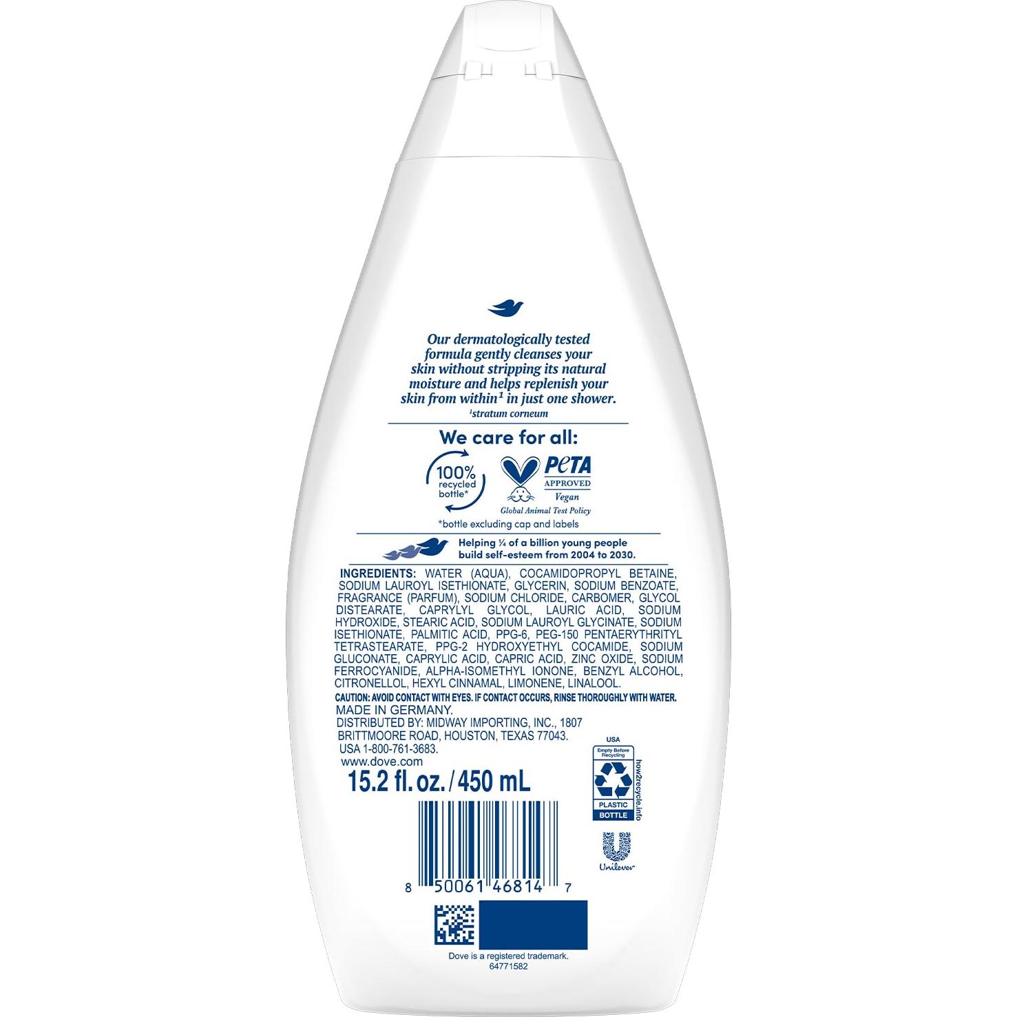 Dove Gel de Ducha Terciopelo Sedoso 2-Pack 431.5 g