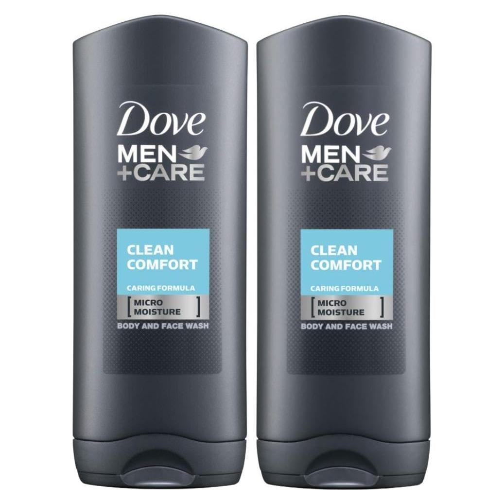 Gel de Ducha y Cara Dove Men Care Hidratante 250 ml Pack 2