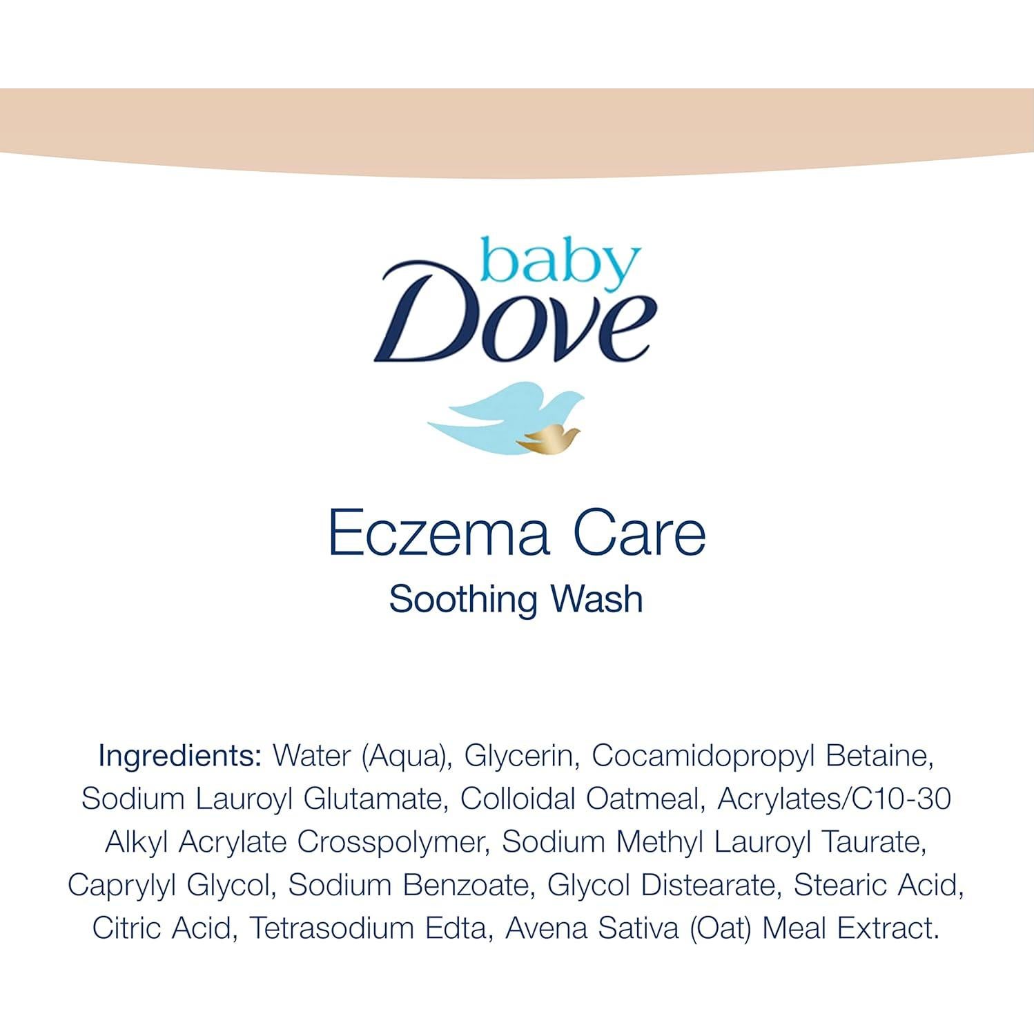 Gel de Baño Suave Baby Dove 368.5g x2 Cuidado del Eczema