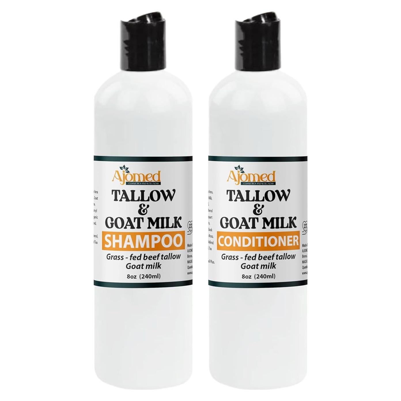 Champú y Acondicionador de Musgo Marino y Leche de Cabra 240ml